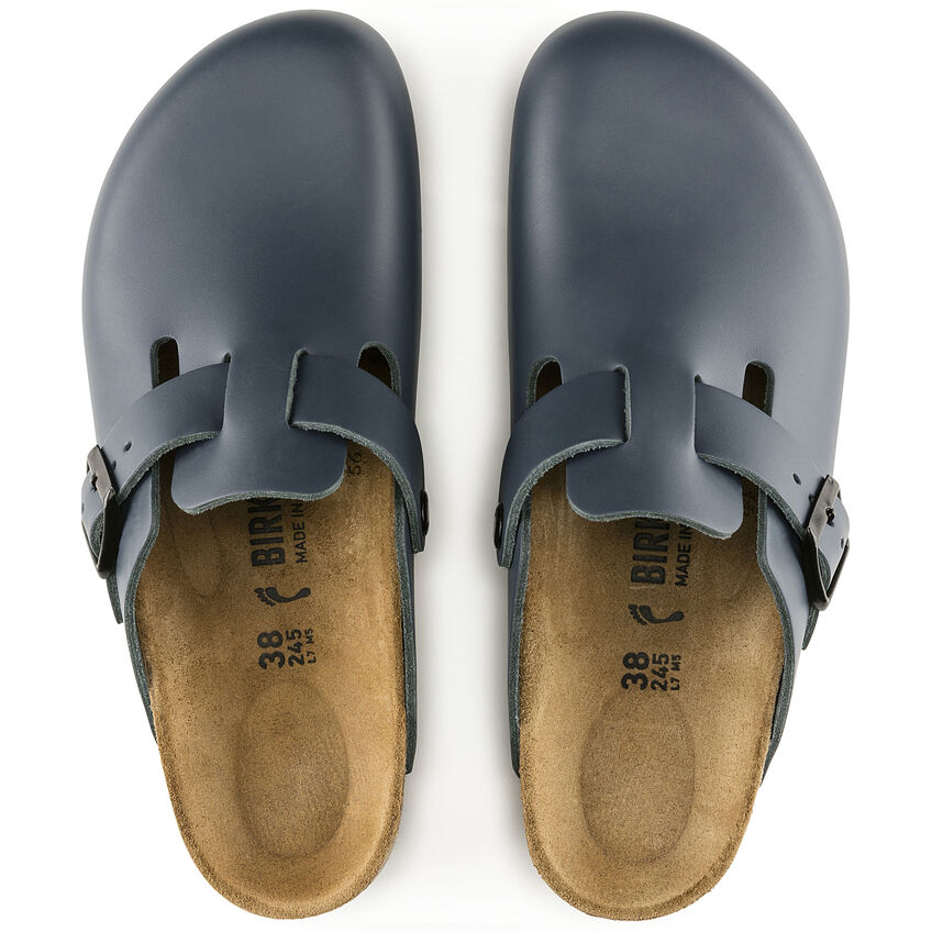 Birkenstock Boston Leather Blue